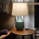 Jade Green Ombre Glass Table Lamp Base - World Market