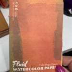 Fluid Watercolor Paper Easy Block - 140 lb. Cold Press 4x6