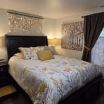 Champagne Capiz Shell And Natural Wood Wall Hanging