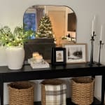 Faux Cypress and Pinecone Pre Lit LED Battery Operated Stem - World Market