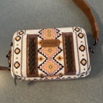 Zig Zag Print Cross Body