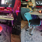 2X Purple PSC-RYL-01 Seat Cushion 17.5 x 15.75 x 2 Washable