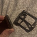 Men's Reversible Engraved Belt in Black