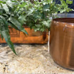 Copper Patina Metal Planter