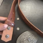 Men's Trophy Buckle Embossed Belt