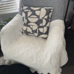 Black and Ivory Jacquard Geometric Shapes Throw Pillow