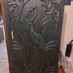 CRAFT Teal Carved Wood Peacock Storage Furniture Collection