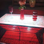 Zain Lighted Rattan Coffee Table Montgomery Ward