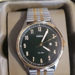 Forrester Three Hand Date Two Tone Stainless Steel Watch FS5596