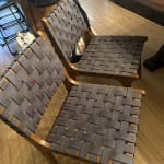 Giovana Gray Faux Suede Strap Dining Seat Collection - World Market