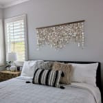 Champagne Capiz Shell And Natural Wood Wall Hanging - World Market