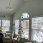 Calla White Metal Leaf 4 Light Chandelier