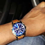 Garrett Chronograph Luggage Leather 