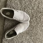 Vans perf suede slip on silver cloud on sale