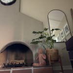 Natural Bamboo Planter with Wood Stand