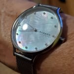 Anita Mother of Pearl Silver Tone Steel Mesh Watch SKW2775 Skagen