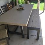 Cordoba Duraboard and Aluminum Outdoor Dining Bench World Market
