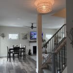 Gold Capiz Drum Flush Mount Ceiling Light