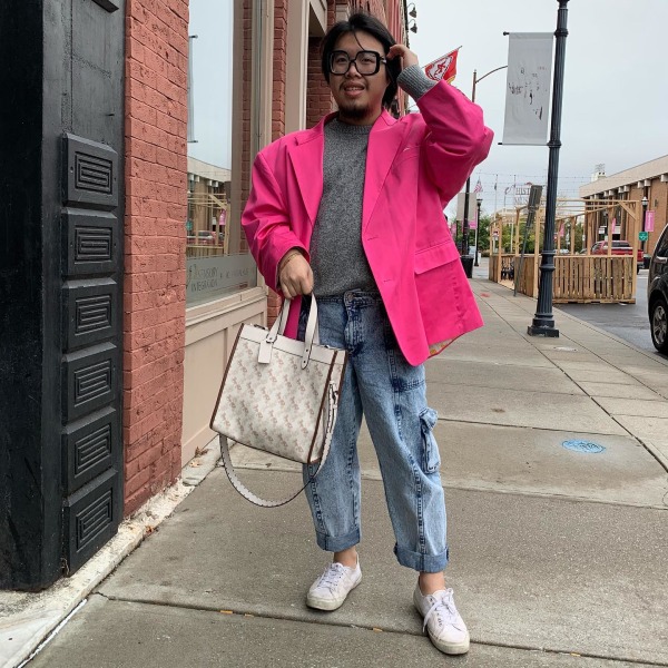 coach denim field tote