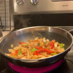 Have your 👁 on the Hexclad wok at Costo? Look no further the PAMPERED CHEF  5 Qt. Nonstick Stainless Steel Wok comes with a Lifetime…
