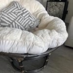 Elora Ivory Papasan Chair Cushion - World Market