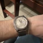 Machine Three-Hand Day-Date Stainless Steel Mesh Watch - FS6014 - Fossil
