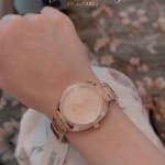 Gabby Three-Hand Date Rose Gold-Tone Stainless Steel Watch 