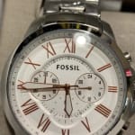 Grant Chronograph Stainless Steel Watch Box Set BQ2180SET Fossil